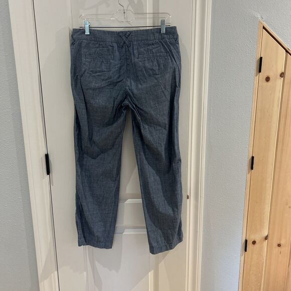 J. Crew Pants Women's Size 4 Belmarin Straight Leg  Chambray Casual Pants - Picture 5 of 5